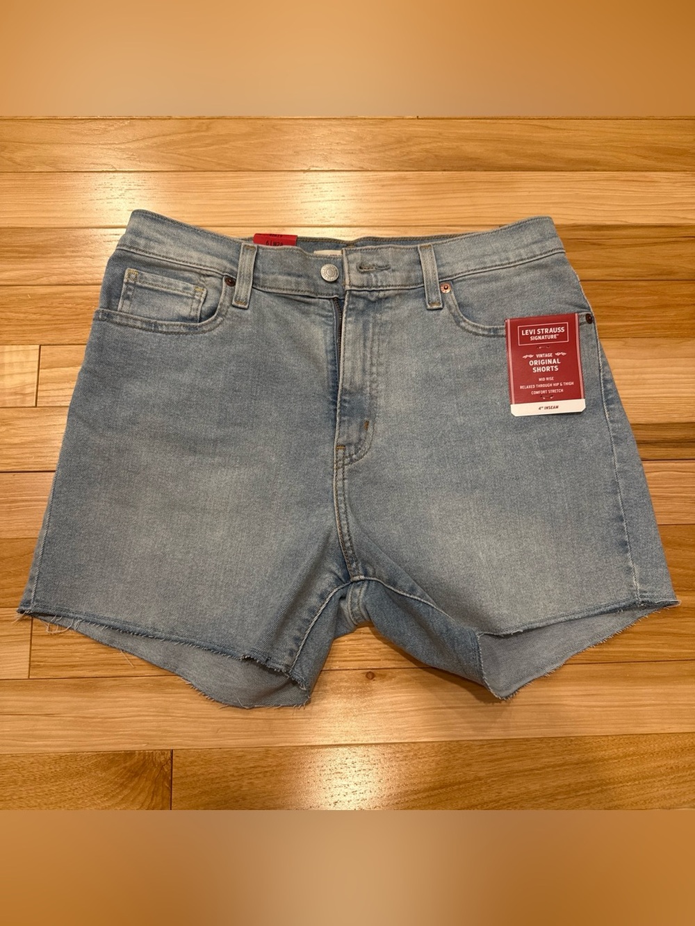 Levi's Signature Vintage Light Blue Denim Shorts
